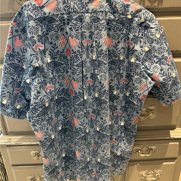 REYN SPOONER Summer Commemorative 2023 RED, WHITE & BLUE. SIZE: XL - Picture 6 of 6